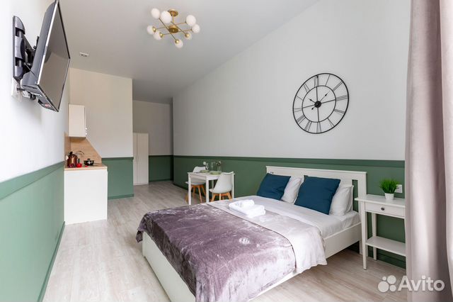 

Квартира-студия в апарт-отеле, 25 м², 1 кровать