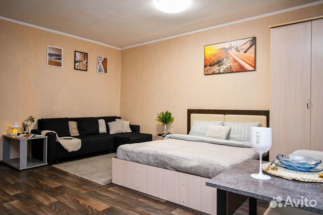 

Квартира-студия, 38 м², 2 кровати