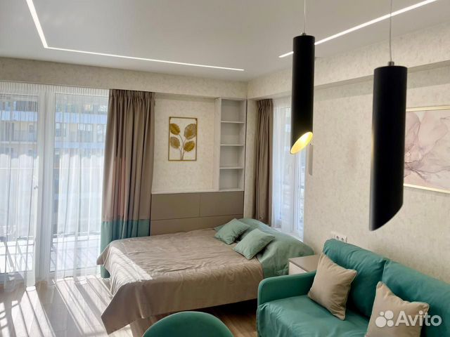 

Квартира-студия, 29 м², 2 кровати
