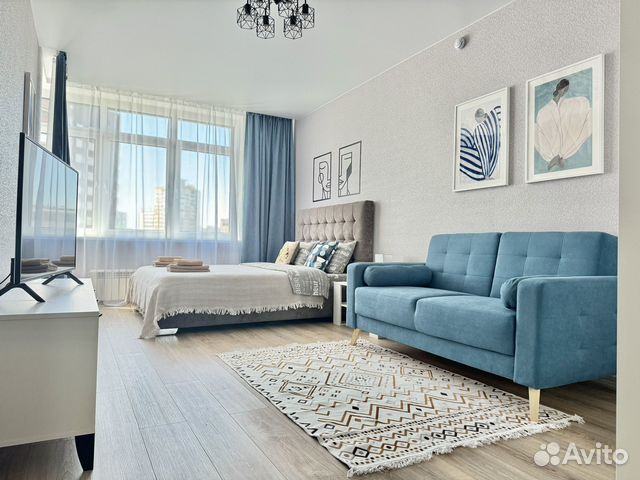 

1-к. квартира, 42 м², 2 кровати