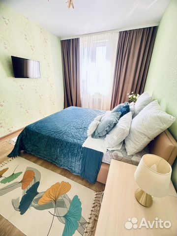 

1-к. квартира, 46 м², 3 кровати