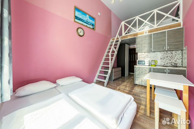 

Квартира-студия, 29,6 м², 2 кровати