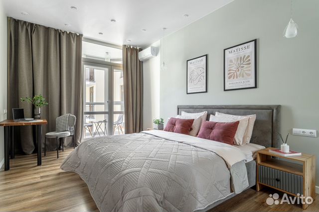

1-к. квартира, 55 м², 2 кровати