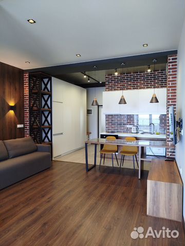 

Квартира-студия, 41 м², 4 кровати