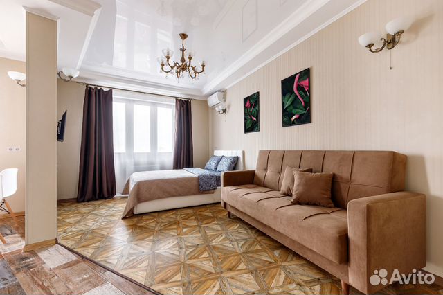 

Квартира-студия, 36 м², 2 кровати