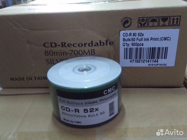 Болванки CMC CD-R 700MB 52x Print банка 50шт