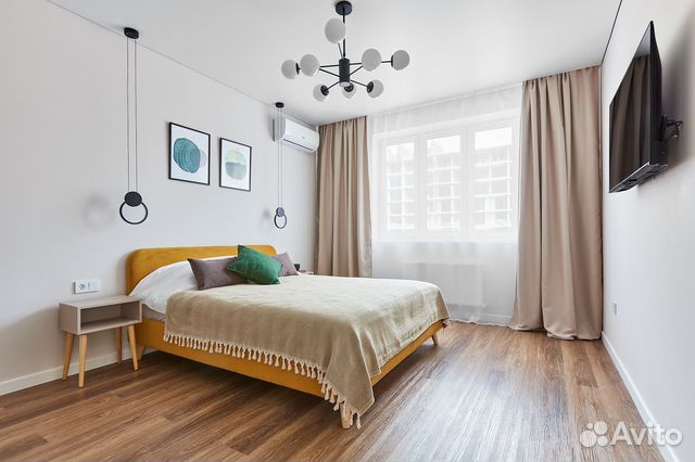 

1-к. квартира, 38 м², 2 кровати