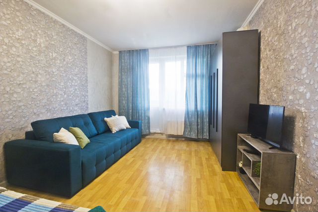 

1-к. квартира, 44 м², 3 кровати