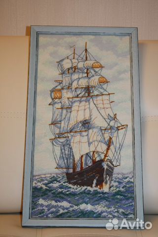 Картина вышитая крестом 