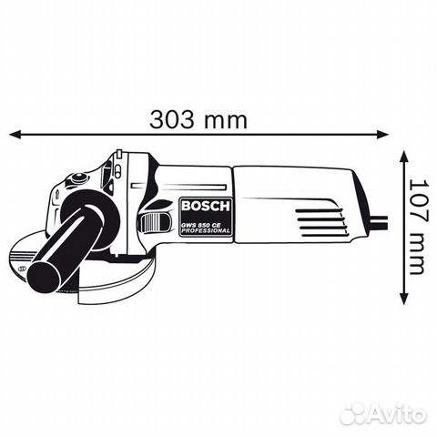 Ушм Bosch с регулировкой оборотов GWS 850 CE