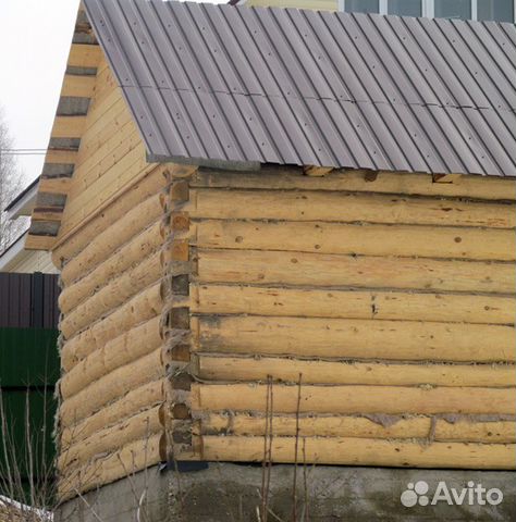 Баня, сруб 4х4 бревно, на винтовые сваи, отделка