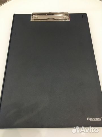 Доска-планшет с верхним зажимом А4 - серая