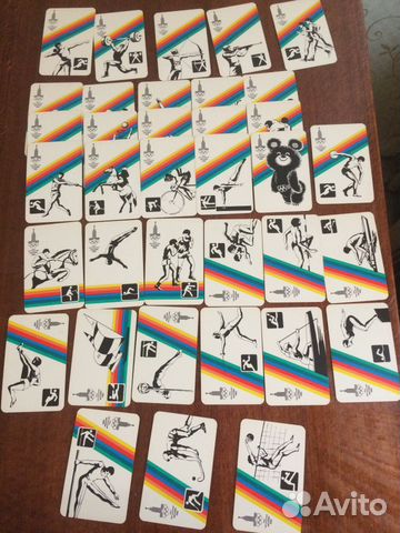 Набор сувенирных календариков с олимпиады 1980