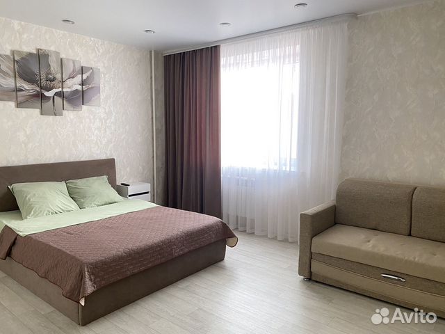 

1-к. квартира, 52 м², 2 кровати