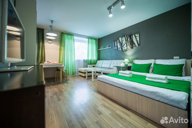 

Квартира-студия, 34 м², 2 кровати