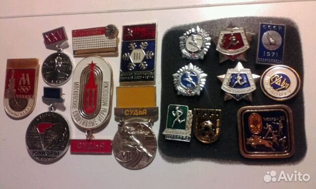 Значки Спорт Советские