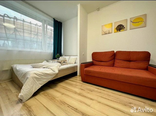 

Квартира-студия, 28 м², 2 кровати
