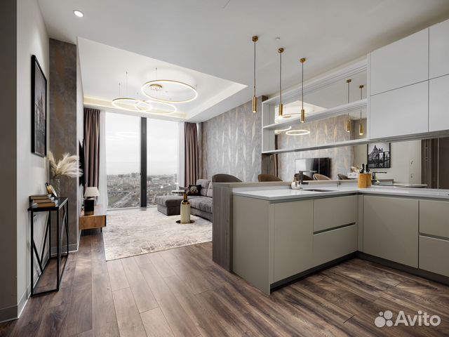 

1-к. квартира, 65 м², 2 кровати
