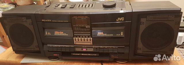 JVC PC-V77 магнитола двухкассетная JVC PC-V77 магнитола двухкассетная
