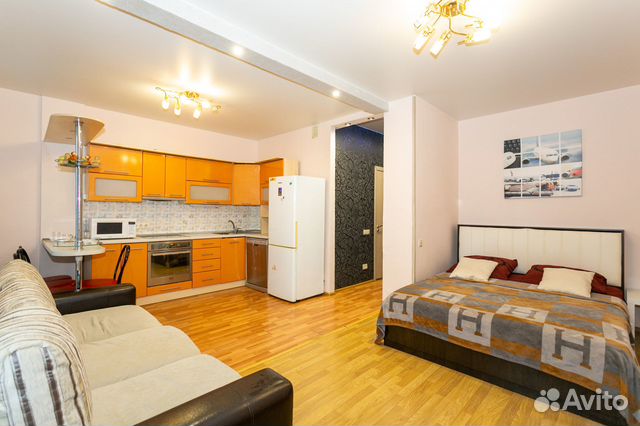 

Квартира-студия, 45 м², 2 кровати