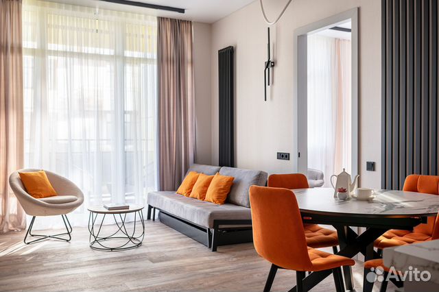 

1-к. квартира, 46 м², 3 кровати