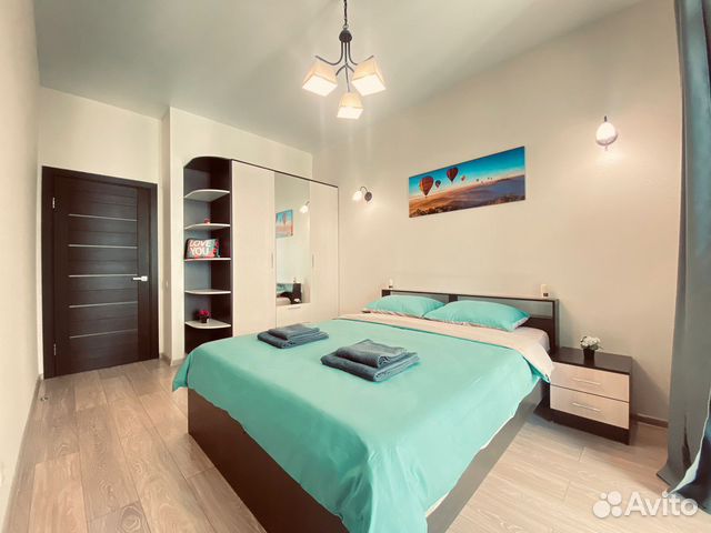 

1-к. квартира, 46 м², 2 кровати