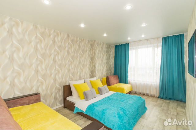 

1-к. квартира, 60 м², 3 кровати