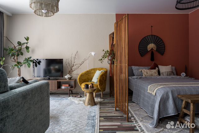 

1-к. квартира, 43 м², 2 кровати