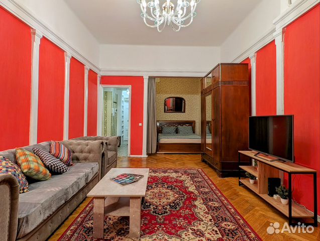 

1-к. квартира, 43 м², 2 кровати