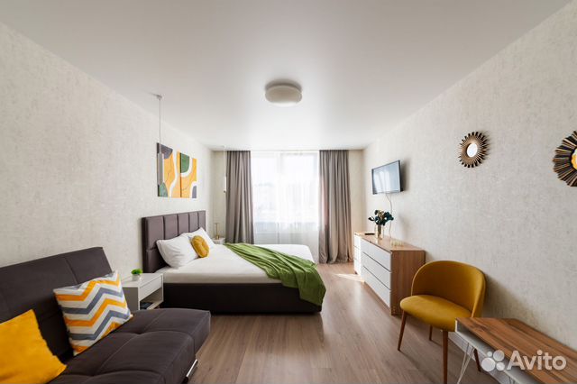 

1-к. квартира, 40 м², 2 кровати