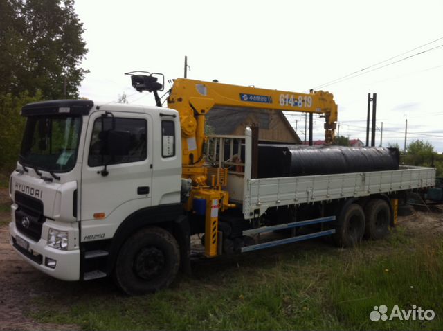 Услуги манипулятора тюмень. Хундай v 12.