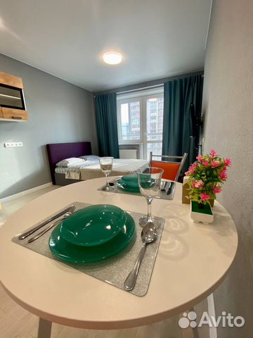 

Квартира-студия, 27 м², 1 кровать
