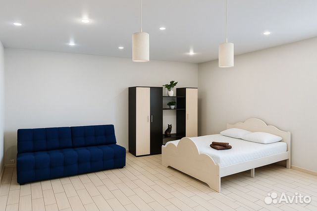 

Квартира-студия, 42 м², 2 кровати