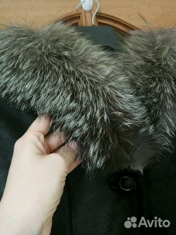 Дублёнка натуральный мех и овчина черная Дублёнка натуральный мех и овчина черная