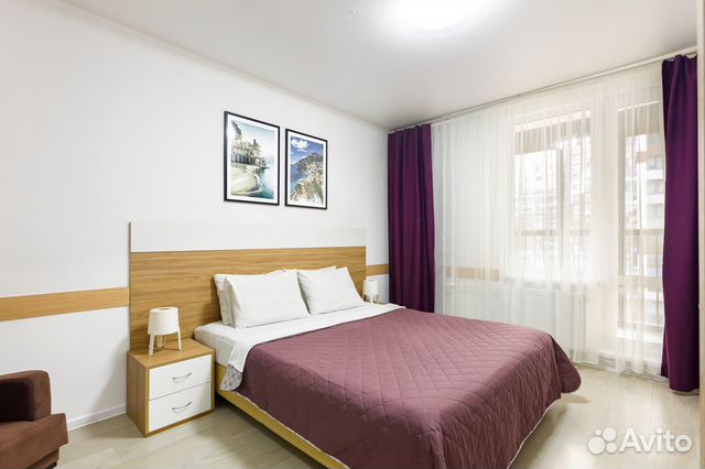 

1-к. квартира, 38 м², 2 кровати