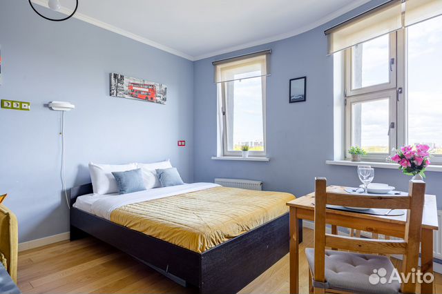 

Квартира-студия, 30 м², 2 кровати