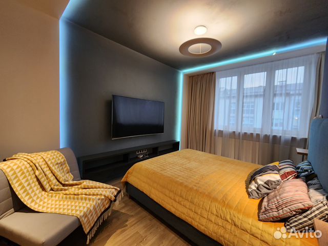 

1-к. квартира, 46 м², 2 кровати