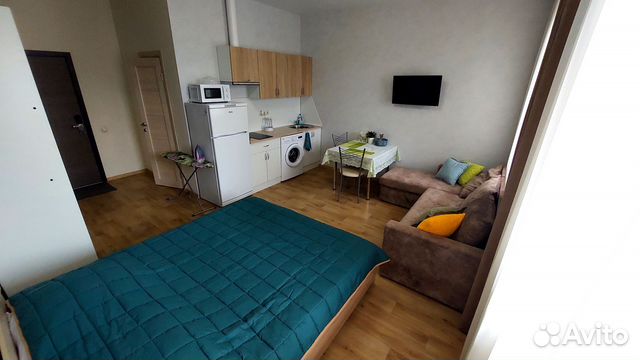 

Квартира-студия, 27 м², 2 кровати