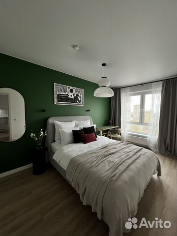 

1-к. квартира, 44 м², 2 кровати