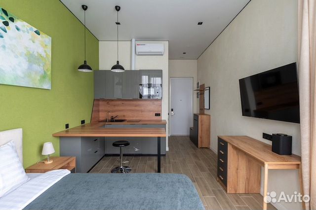 

Квартира-студия, 27 м², 1 кровать