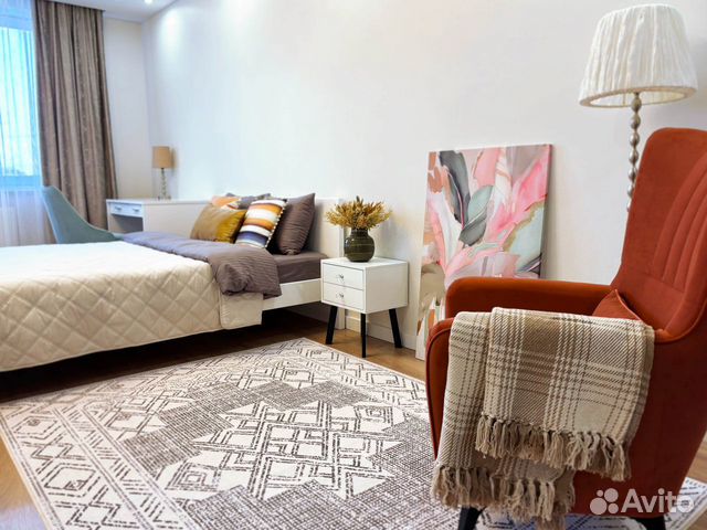 

1-к. квартира, 57 м², 2 кровати