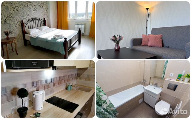 

1-к. квартира, 45 м², 3 кровати
