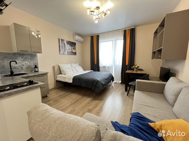 

Квартира-студия, 30 м², 2 кровати