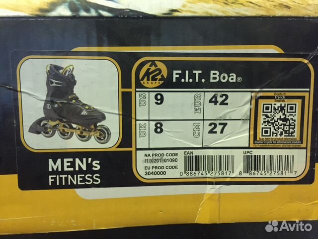 Продаю ролики k2 fit boa 2016