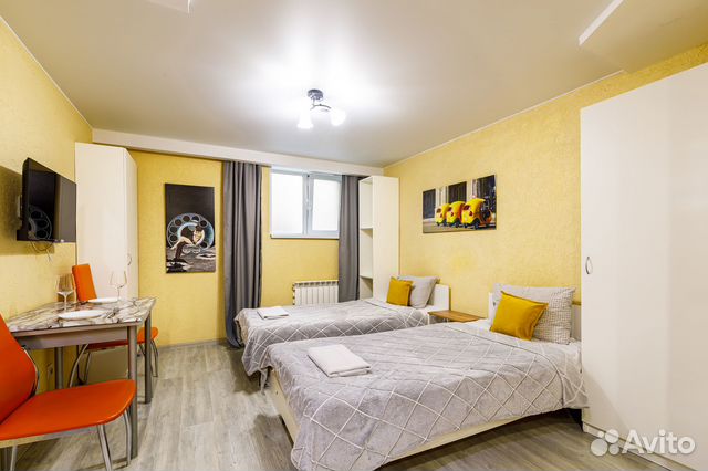 

Квартира-студия, 19 м², 2 кровати