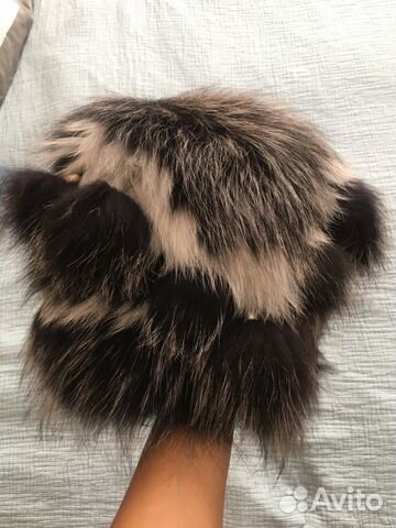 Зимняя шапка из песца