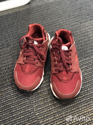 Кроссовки Nike Huarache 35 Бордовые