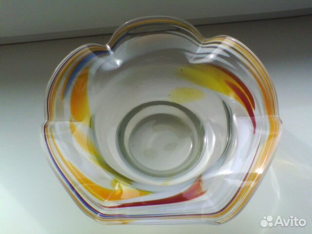 Вазочки СССР, цветн.стекло-хрусталь