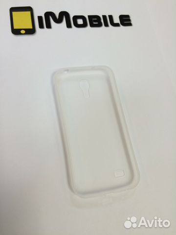 Чехол накладка Samsung S4 Mini i9190 Пластик Белый