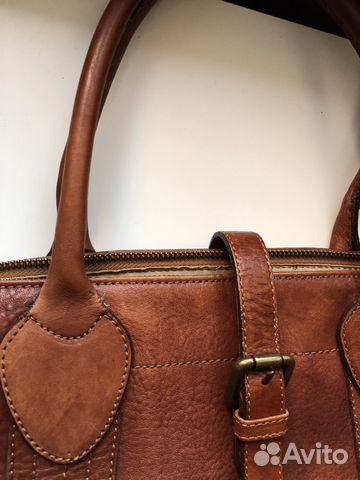 Сумка Massimo Dutti кожа, для путешествий